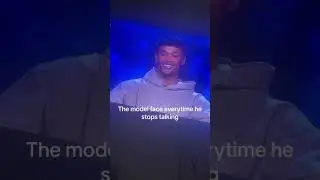 guy makes model face everytime he stops talking😂😭💀 #meme #funny