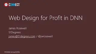 DNN Connect - Web Design for Profit - Device Intelligence and Image Optimisation in DNN