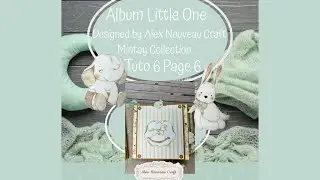 Little one #mintay collection mini album for baby Tutorial 6 Page 6 #scrapbooking #handmade #popup