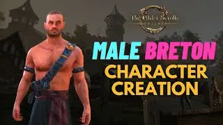 ESO Character Creation | Male Breton [Face and Body Sliders]