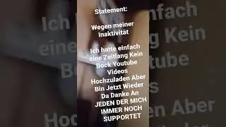 Statement Für Die Inaktivität / Mr.Snooperknife Till