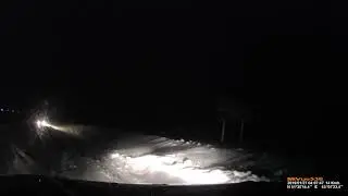 Выезжаем из города в  метель