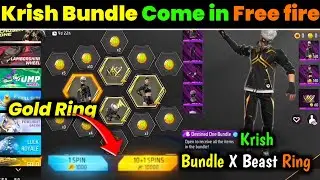 Krish Bundle in Free fire || Upcoming Diwali Events || New emote Royal in ff || Event 2024