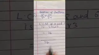 Addition of like and unlike fractions