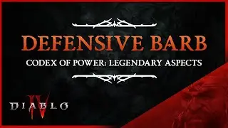 DIABLO 4 - DEFENSIVE BARBARIAN LEGENDARY ASPECTS - Codex of Power Legendary Aspects