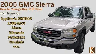 How To Change Rear Diff Oil 2005 Sierra 1500 GMT800 | 1999-2007 Silverado Avalanche Tahoe Yukon