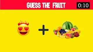 Guess the Fruit Names from Emoji | Whatsapp Emoji Challenge