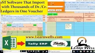 EXCEL TO TALLY - LITE | Import multiple ledger voucher