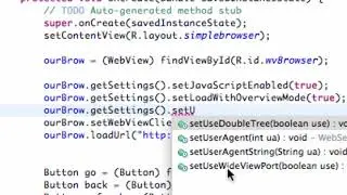 Android Developing Applications Tutorial 92 WebView Settings