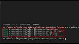 #15 how to create component in angular in visual studio | angular 12 with spring boot crud example
