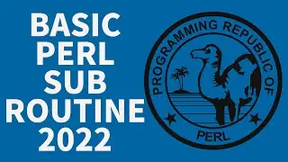 Perl Beginners Tutorial - Basic Subroutine 2022