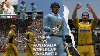 cricket 07 india vs australia world cup highlights 😘 | 4star difficulty | #eacricket #cricketlover