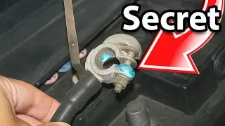 A SIMPLE and RELIABLE WAY to get rid of OXIDATED TERMINALS on the battery.