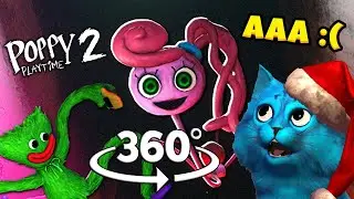 КОТЁНОК ЛАЙК впервые встречает МАМОЧКУ Вторая глава Поппи Плейтайм 2 Poppy Playtime Chapter 2 (360°)
