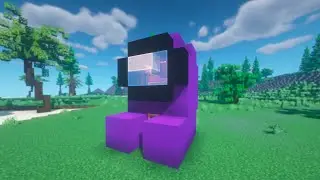 Дом в стиле AMONG US в майнкрафте: Minecraft Tutorial