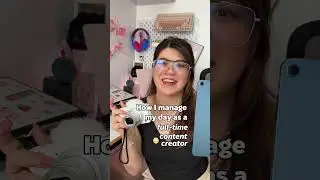 How I manage my day as a full-time content creator | filming videos, video editing, scripting & more