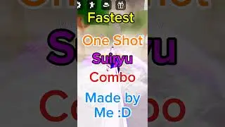 Fastest One Shot suiryu Combo by Me | #roblox #pvp #strongestbattlegrounds