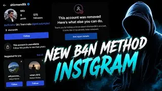 NEW LIVE BAN METHOD--HOW TO BAN INSTAGRAM ACCOUNT? 🎯 