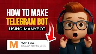 🤐 Create Telegram Bot Without Coding Using Manybot
