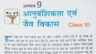 आनुवंशिकता Heredity and Evolution Complete Chapter in Hindi || Class 10 विज्ञान Hindi medium