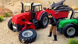 Traktör yolda sorun yaşadı