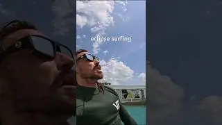 surfing under a total solar eclipse can get you all 😵‍💫🤠📡