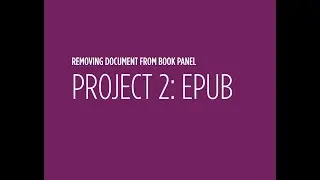 Remove Document from Book Panel