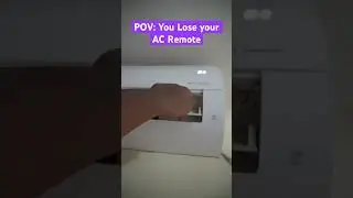 PoV you lose your ac remote #short