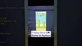 flapping Bird game in Python #shorts #python #vickytechpc #games #pythonprojects #coding