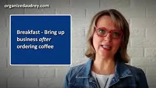 Business etiquette for dining out