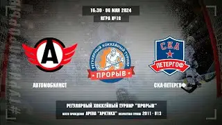 Автомобилист - Ска-Петергоф, 06 мая 2024. Юноши 2011 год рождения. Турнир Прорыв