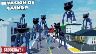 WHAT WOULD HAPPEN IF THE CATNAPS INVADE BROOKHAVEN? (ROBLOX)