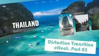 Distortion Transition effect with slider using Hover.js and Glide.js. Part 03