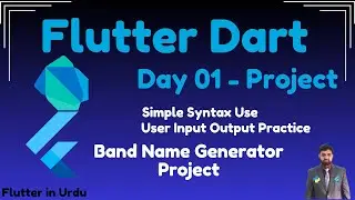 Flutter Dart Language Tutorial: Build a Simple Band Name Generator | Flutter in Urdu
