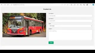 Contact us form and Store form data in database Using PHP , MySql , HTML & CSS