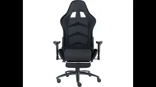 Крісло для геймерів GT Racer X-2534-F Fabric Black Складання та Огляд