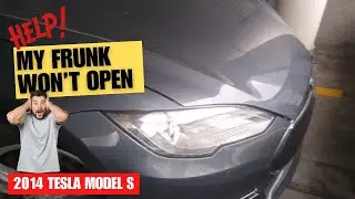Opening a stuck Frunk on a dead Model S (pre-refresh)