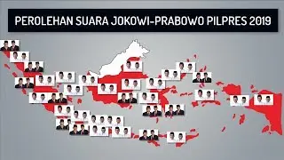 Hasil Hitung Perolehan Suara Jokowi Prabowo Pilpres 2019 di 34 Provinsi