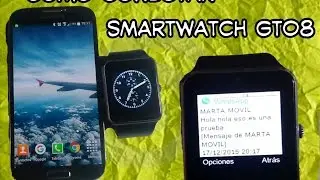 ♍Como recibir whatsapp en smartwatch gt08 español | How to use smartwatch gt08
