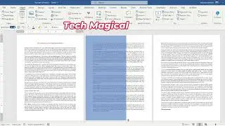 How to Apply Pattern or Texture in a Specific Page of MS Word