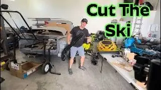 Cutting the Ski-Doo Pilot DS4 ski