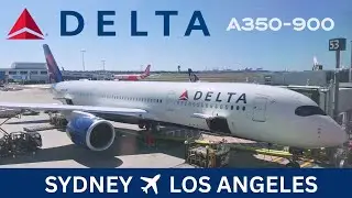 (4K) Sydney to Los Angeles TRIP REPORT Delta Airlines A350-900 Economy