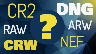 Arquivo RAW, DNG, CRW, CR2, NEF, ARW - Porque  tantos formatos?