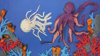 Лепим морские сокровища из пластилина