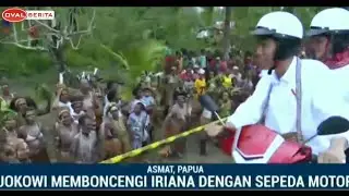 KUNJUNGAN JOKOWI KE ASMAT PAPUA