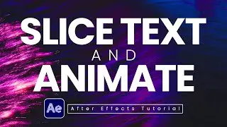 Slice Text Add Shadow and Animate in After Effects | After Effects Couse in Hindi