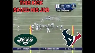 The Kick That SAVED Mike Nugent's CAREER | Texans @ Jets (2006)