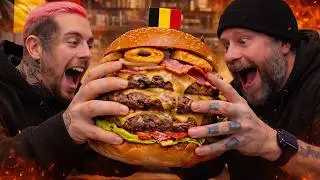 EAT THE BIGGEST BURGER IN BELGIUM!!