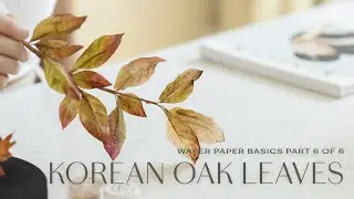 Wafer Paper Flowers Basics for Beginners: Korean Oak Leaves (Part 6/6)