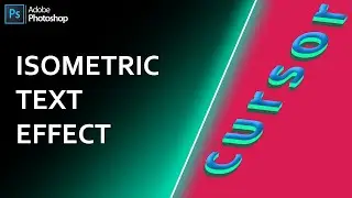 Isometric Text Effect In Photoshop CC 2021 | Photoshop Tutorial | Text Effect